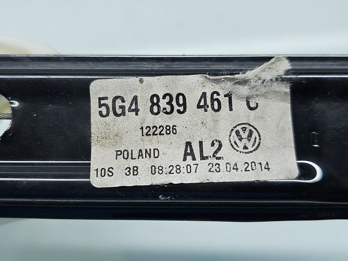 Macara electrica geam stanga spate Volkswagen Golf 7 (5G) [Fabr 2014-prezent] Sedan 5G4839461C