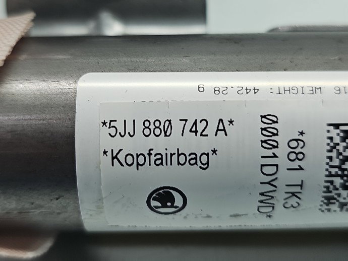 Airbag cortina dreapta Skoda Rapid (NH3) [Fabr 2012-2019] 5JJ880742A