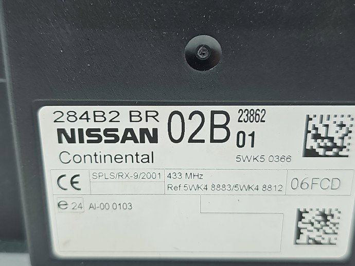 Modul confort Nissan Qashqai [Fabr 2007-2014] 284B2B402B