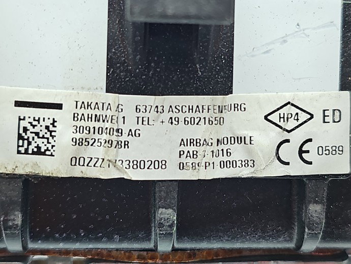 Airbag pasager Renault Megane 4 [Fabr 2015-prezent] 985252978R