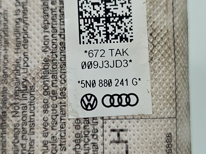Airbag lateral stanga Volkswagen Tiguan (5N) [Fabr 2007-2016] 5N0880241G