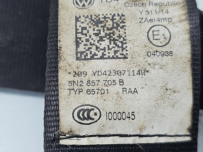 Centura stanga fata Volkswagen Tiguan (5N) [Fabr 2007-2016] 5N2857705B