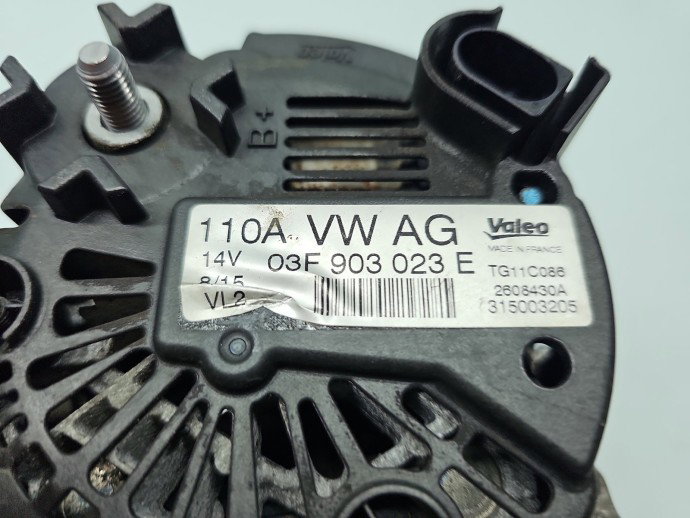 Alternator Volkswagen Golf 6 (5K1) [Fabr 2009-2013] 03F903023E 1.2 TSI CBZA 63KW / 86CP