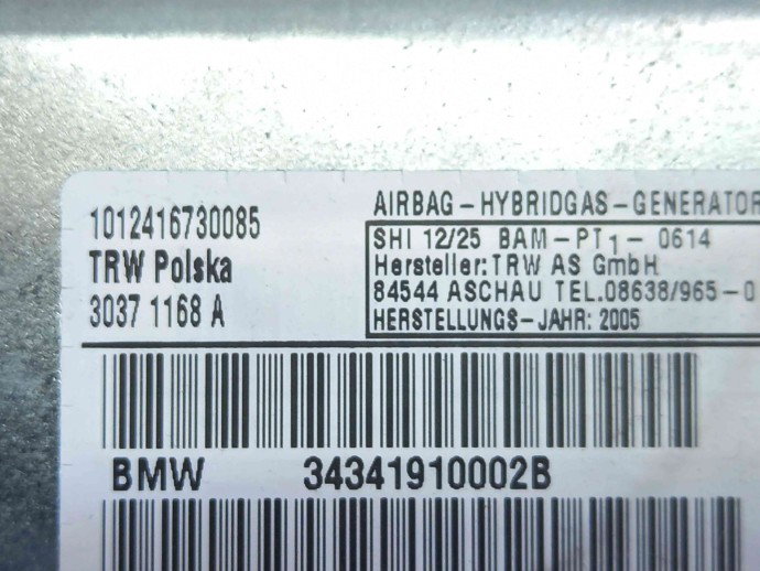 Airbag lateral dreapta 30371168 Bmw X3 (E83) [Fabr 2003-2009] 2.0 M47