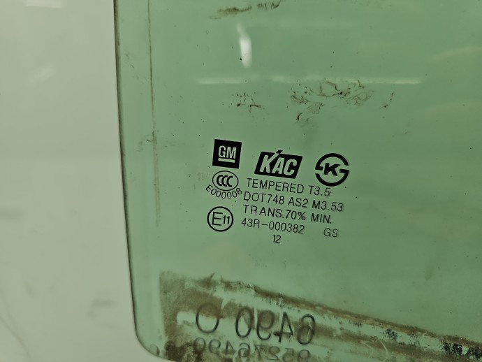 Geam usa dreapta spate Opel Mokka [Fabr 2012-2019] Monovolum OEM
