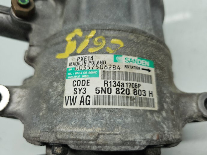 Compresor clima Volkswagen Scirocco (137) [Fabr 2008-2017] 5N0820803H 2.0 TDI CBBB 125KW / 170CP
