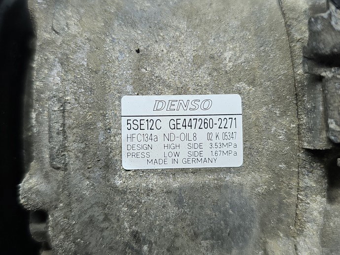 Compresor clima Toyota Avensis II (T25) [Fabr 2002-2008] 447260-2271 1.8 Benz 1ZZFE 95KW / 129CP