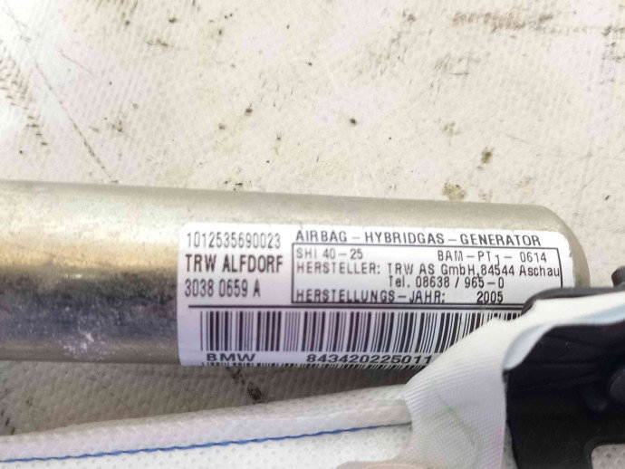 Airbag cortina stanga 30380659A Bmw X3 (E83) [Fabr 2003-2009] 2.0 M47