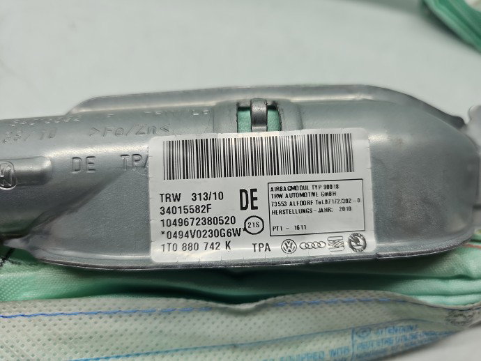 Airbag cortina dreapta Volkswagen Touran (1T3) [Fabr 2010-2015] 1T0880742K