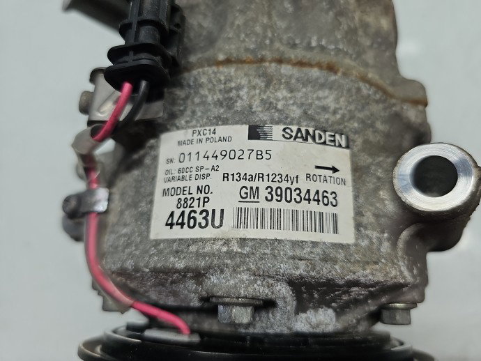 Compresor clima Opel Astra K [Fabr 2015-2022] 39034463 1.0 Benz B10XFL 77KW / 105CP