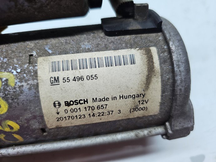Electromotor Opel Astra K [Fabr 2015-2022] 55496055 1.0 Benz B10XFL77KW / 105CP