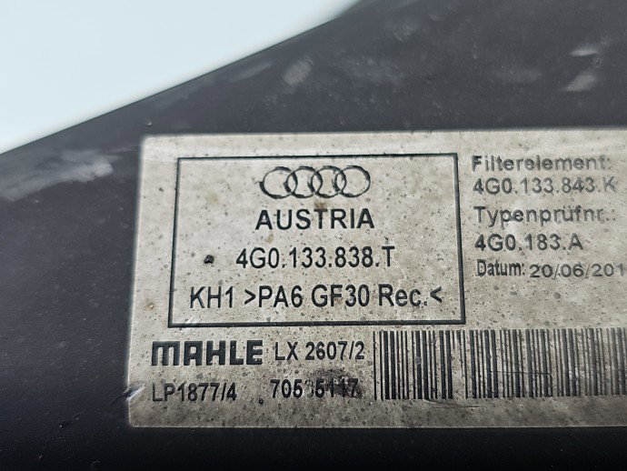 Carcasa filtru aer AUDI A6 (4G2, C7) [Fabr 2012-2017] 4G0133838T 2.0 TDI CGLC 130KW / 177CP