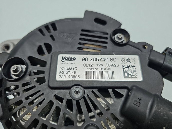 Alternator PEUGEOT 2008 [Fabr 2013-prezent] 9826574080 1.2 Benz B12XHL 96KW / 130CP
