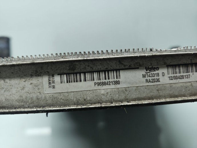 Radiator apa PEUGEOT 508 [Fabr 2010-2018] 9688421380 1.6 HDI DV6C 82KW / 112CP