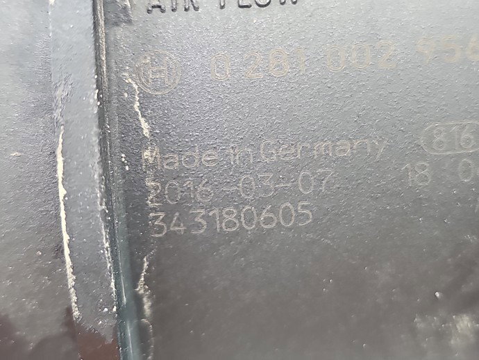 Debitmetru aer AUDI A6 (4G2, C7) [Fabr 2012-2017] 343180605 2.0 TDI CNHA 140KW / 190CP