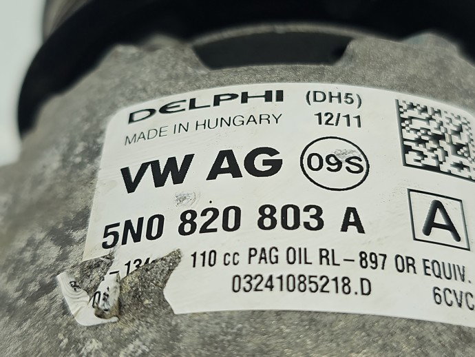 Compresor clima Seat Leon (1P1) [Fabr 2005-2011] 5N0820803A 1.6 TDI CAYC 77KW / 105CP