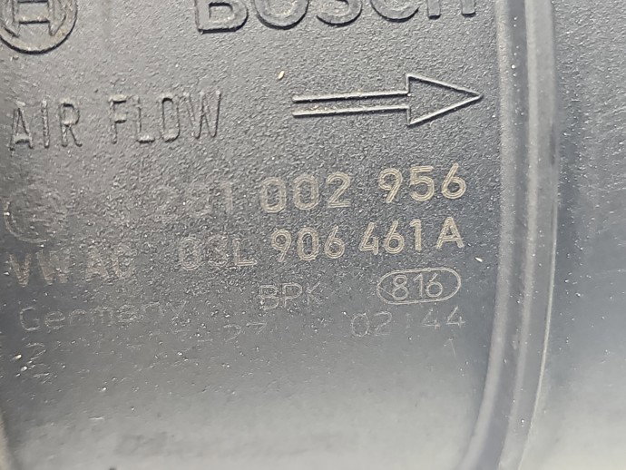 Debitmetru aer AUDI A3 (8V1) [Fabr 2012-prezent] 03L906461A 2.0 TDI CRBC 110KW / 150CP