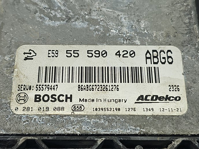 Calculator motor ECU Opel Insignia A [Fabr 2008-2016] 55590420 2.0 CDTI A20DTL 96KW / 131CP