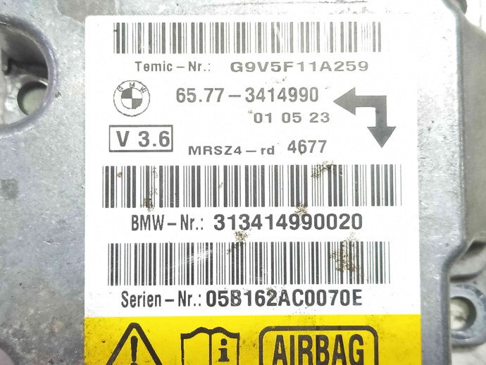 Calculator airbag 3414990 Bmw X3 (E83) [Fabr 2003-2009] 2.0 M47