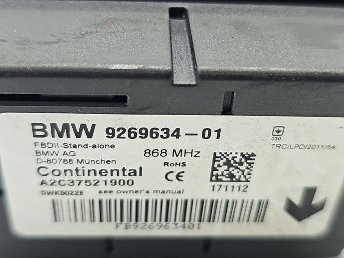 Modul confort Bmw 1 (F20, F21) [Fabr 2011-2017] 9269634-01
