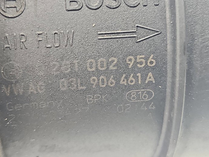 Debitmetru aer Volkswagen Passat B8 (3G2) [Fabr 2015-prezent] 03L906461A 2.0 TDI CRBC 110KW / 150CP