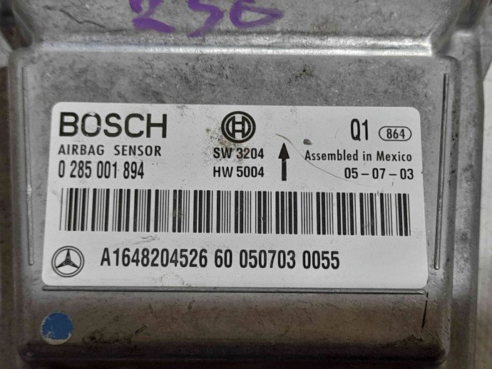 Calculator airbag A1648204526 Mercedes Clasa ML (W164) [Fabr 2005-2012] 3.0 CDI