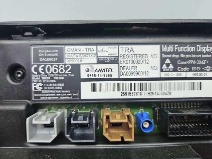 Display bord Renault Megane 3 [Fabr 2008-2015] 259156761R