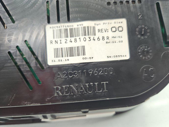 Ceas bord Renault Megane 3 [Fabr 2008-2015] 248103468R