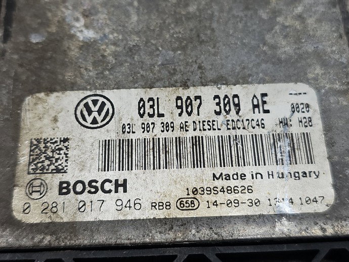 Calculator motor ECU Volkswagen Touran (1T3) [Fabr 2010-2015] 03L907309AE 2.0 TDI CFFB 103KW / 140CP