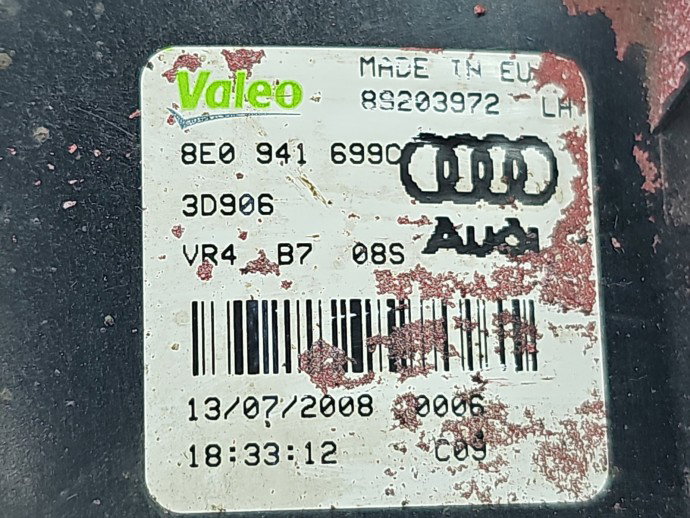 Proiector ceata stanga AUDI A4 (8EC, B7) [Fabr 2004-2008] Sportback S-line, Quattro 8E0941699C