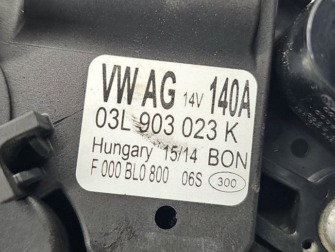 Alternator AUDI A3 (8V1) [Fabr 2012-prezent] 03L903023K 2.0 TDI CRBC 110KW / 150CP