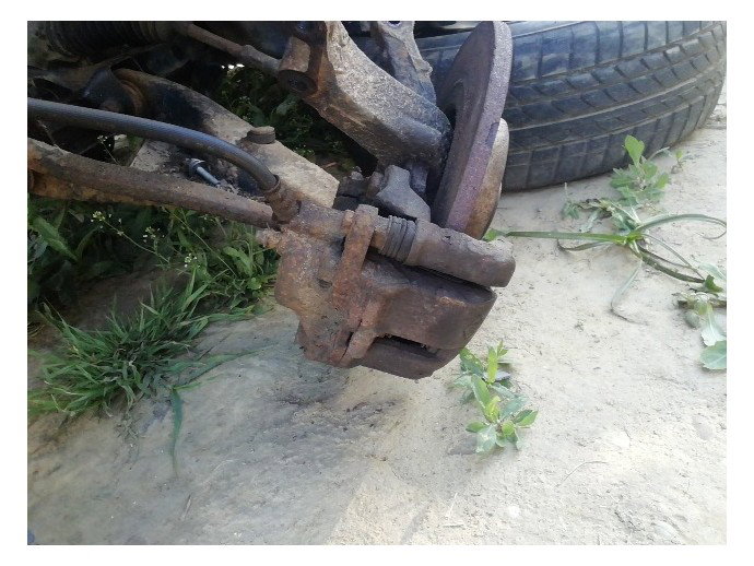 Etrier stanga fata Dacia Logan 1 1.4 benz OEM 2004-2012