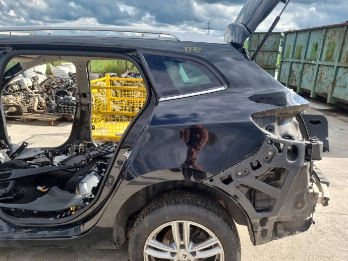 Aripa stanga spate Renault Megane 3 [Fabr 2008-2015] Break 040 Negru Unilack
