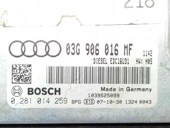 Calculator motor ECU 03G906016MF Audi A6 (4F2, C6) [Fabr 2004-2010] 2.0 BRE