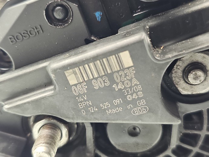 Alternator Volkswagen Passat B6 (3C2) [Fabr 2005-2010] 06F903023F 2.0 TDI CBB 125KW / 170CP