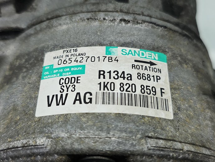 Compresor clima Volkswagen Passat B6 (3C2) [Fabr 2005-2010] 1K0820859F 2.0 TDI CBB 125KW / 170CP