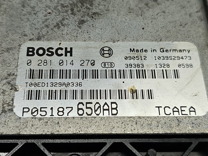 Calculator motor ECU JEEP Patriot [Fabr 2007-2011] 05187650AB 2.0 CRD BKD 103KW / 140CP
