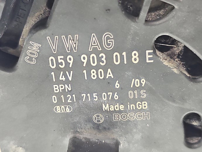 Alternator AUDI A6 (4F2, C6) [Fabr 2004-2010] 059903018E 2.7 TDI 140KW / 190CP