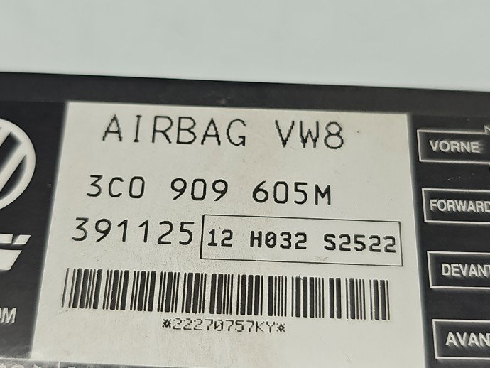 Calculator airbag Volkswagen Passat B6 (3C2) [Fabr 2005-2010] 3C0909605M 2.0 TDI 100 KW / 136 CP