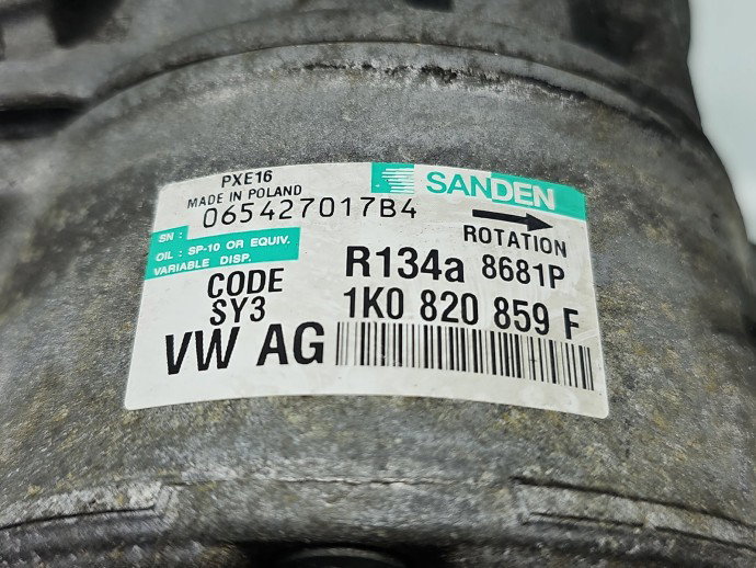 Compresor clima Volkswagen Golf 6 (5K1) [Fabr 2009-2013] 1K0820859F 2.0 TDI CBB 125KW / 170CP