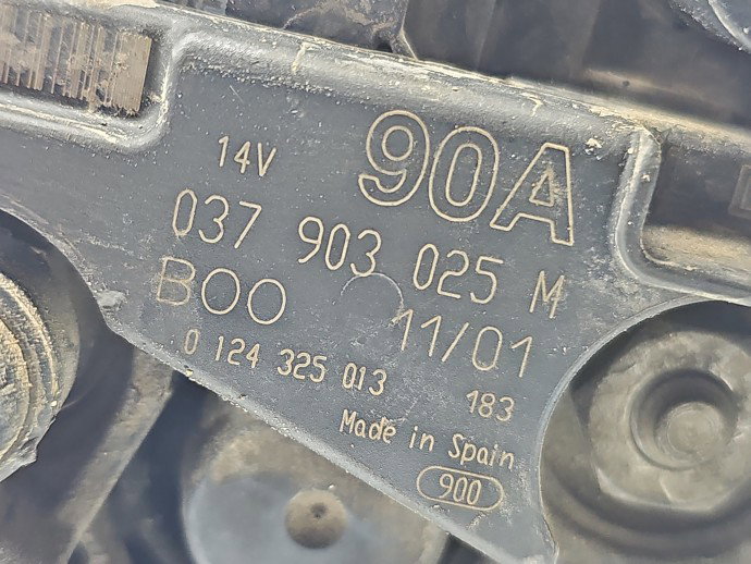 Alternator Seat Ibiza 2 (6K1) [Fabr 1993-2002] 037903025M 1.4 Benz AUD 44KW / 60CP