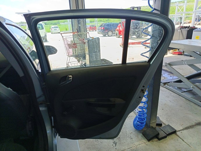 Usa dreapta spate Opel Corsa D [Fabr 2006-2013] Hatchback ALBASTRU