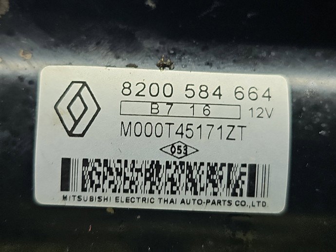 Electromotor Dacia Sandero [Fabr 2008-2012] 8200584664 1.4 Benz K7J71055KW / 73CP