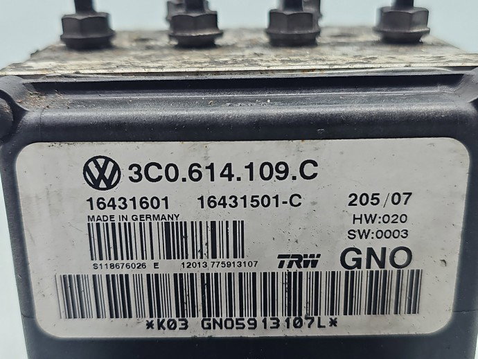 Pompa ABS Volkswagen Passat CC (357) [Fabr 2008-2012] 3C0614109C 2.0 TDI 100 KW / 136 CP