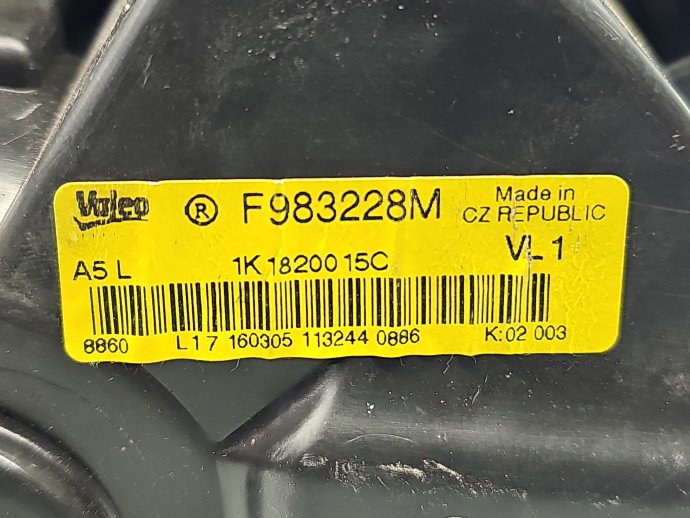 Aeroterma bord Skoda Octavia 2 (1Z3) [Fabr 2004-2013] 1K1820015C