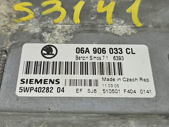 Calculator motor ECU Skoda Octavia 2 (1Z3) [Fabr 2004-2013] 06A906033CL 1.6 Benz BGU 75KW / 102CP
