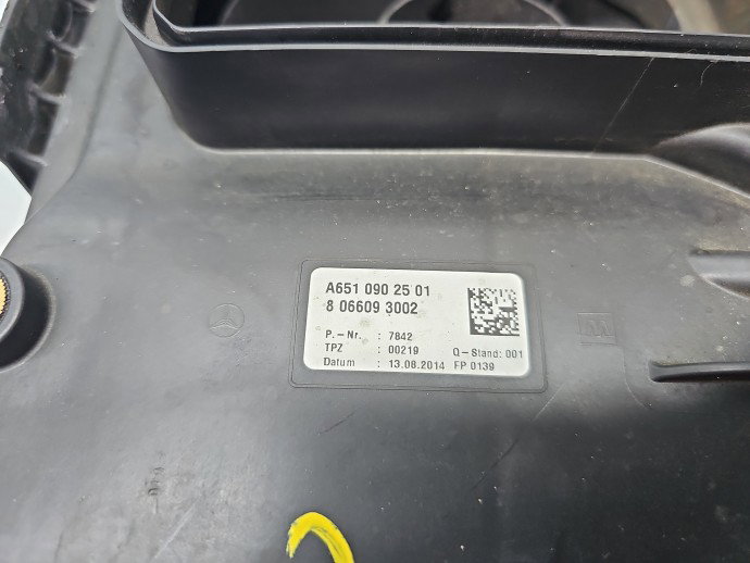 Carcasa filtru aer Mercedes Clasa C (W205) [Fabr 2014-prezent] A6510902501 2.2 CDI 651921 125KW / 170CP
