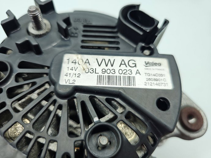 Alternator Volkswagen Tiguan (5N) [Fabr 2007-2016] 03L903023A 2.0 TDI CBAB 103 kW / 140 CP