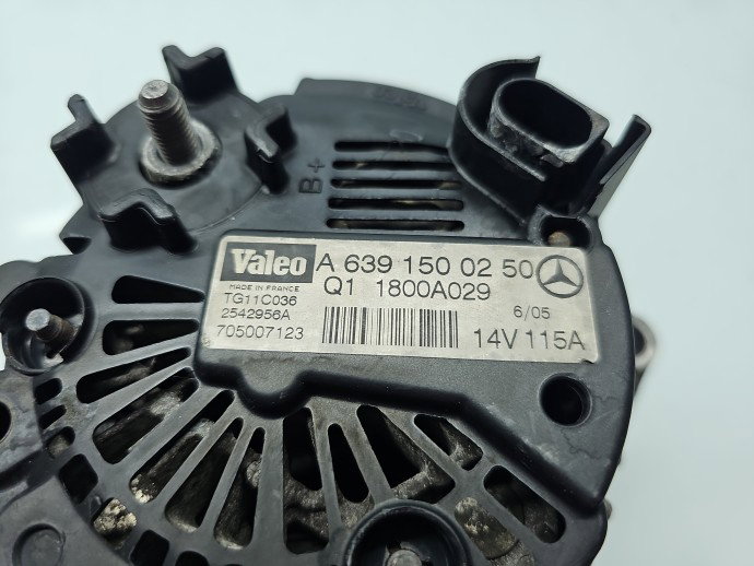 Alternator SMART ForFour [Fabr 2004-2006] A6391500250 639939 70 kW / 95 CP