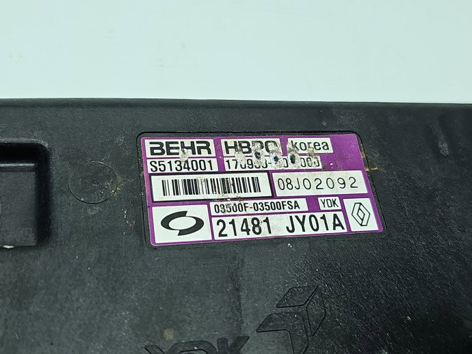 Electroventilator Renault Koleos 1 [Fabr 2008-2015] 21481-JY01A 2.0 dCi M9R-D8 110KW / 150CP